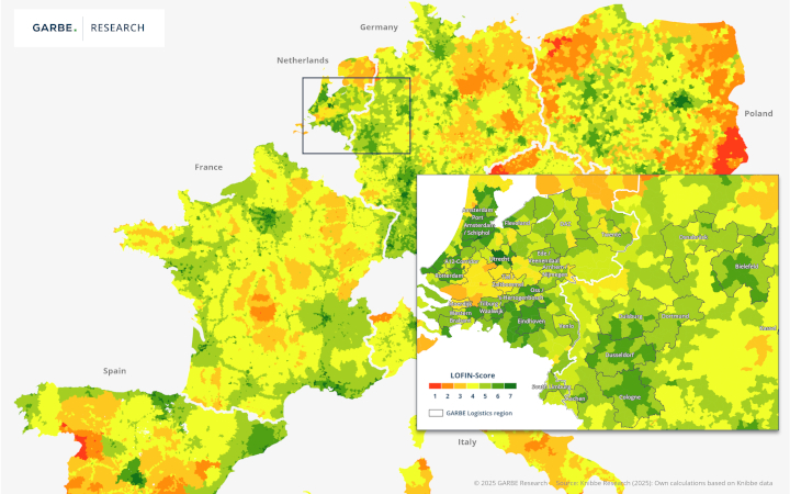 Logistics Attractiveness in Europe with a Focus on the Netherlands–Germany Corridor based on GARBE LOFIN-Score 